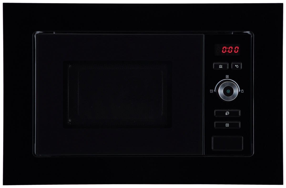 EINBAUMIKROWELLE MW800G  - Schwarz, Trend, Glas/Kunststoff (59,5/38,8/34,4cm) - Respekta