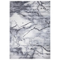 WEBTEPPICH 120/170 cm Saphira Silberfarben, Dunkelgrau  - Dunkelgrau/Silberfarben, Design, Textil (120/170cm) - Novel