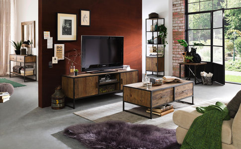 Regal aus Eisen und Kiefer massiv bestellen Regale Wohnzimmer Produkte Landscape