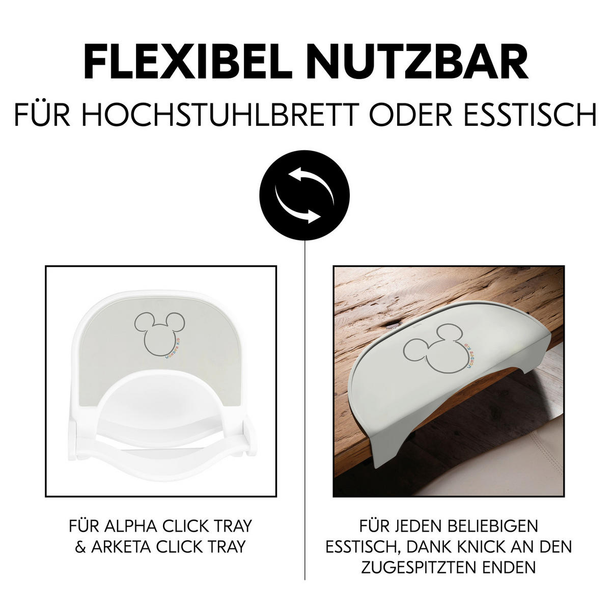 ESS- UND SPIELBRETT Highchair Tray Mat  - Beige, Basics, Kunststoff (43/0.5/29cm) - Hauck