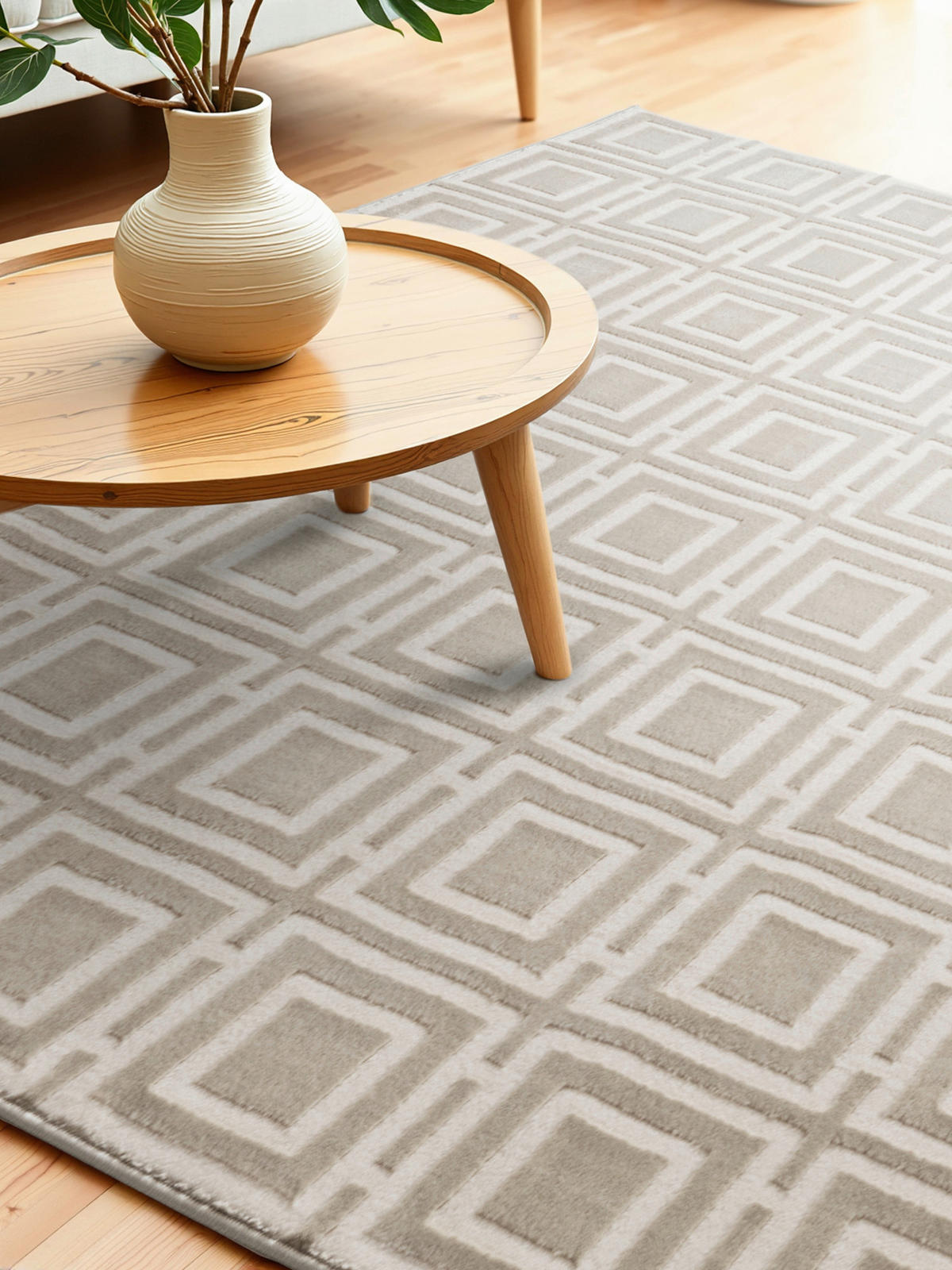 FLACHWEBETEPPICH 200/280 cm Perles Creme  - Creme, Design, Kunststoff (200/280cm) - Elle Decoration