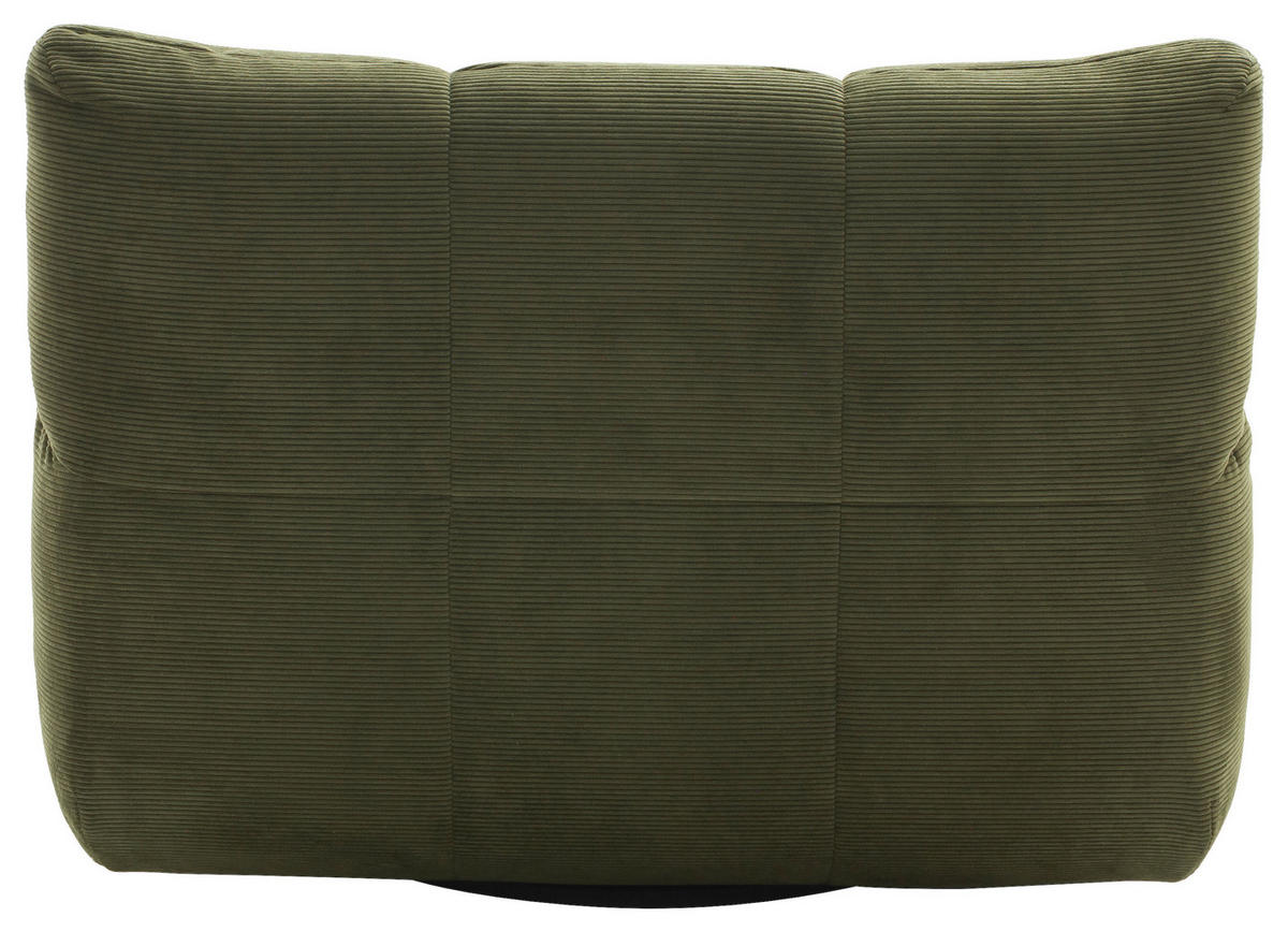 SESSEL in Feincord Waldgrün  - Waldgrün/Schwarz, Design, Kunststoff/Textil (112/85/108cm) - Pure Home Lifestyle