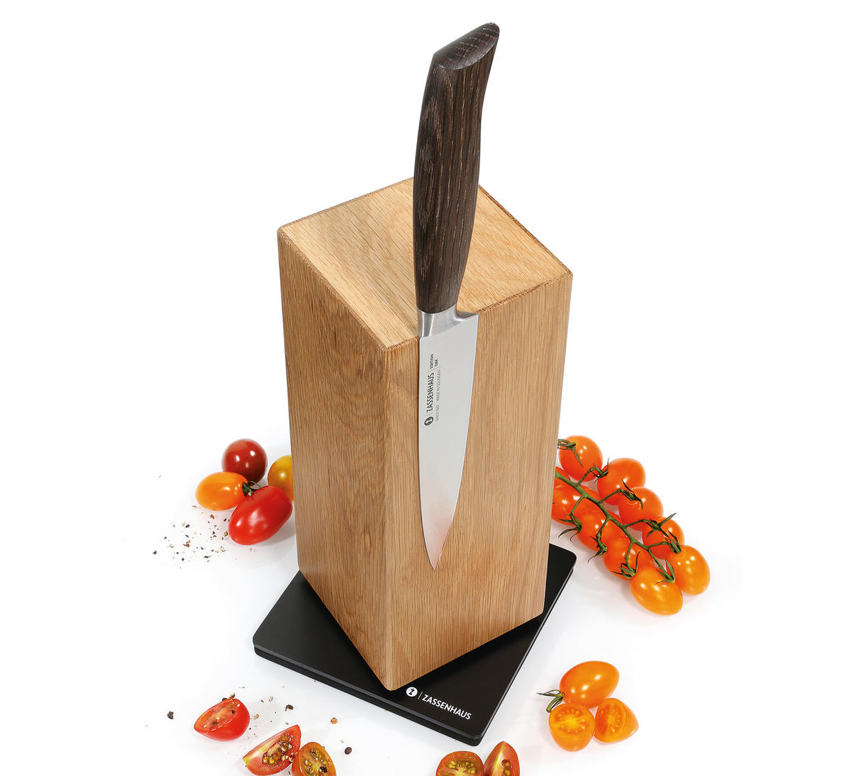 MESSERBLOCK  - Eichefarben, Basics, Holz (13/13/25,5cm) - Zassenhaus