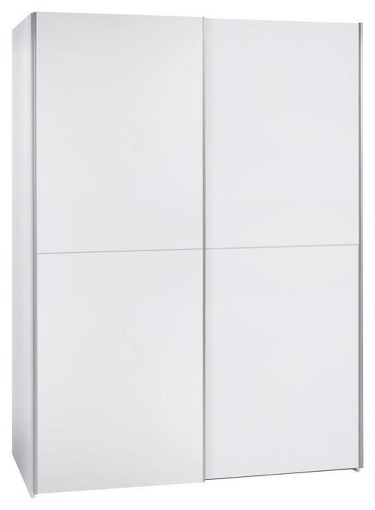 ORMAR S KLIZNIM VRATIMA bijela   - bijela/boje hrasta, Design, drvni materijal/metal (170/195/59cm) - P & B