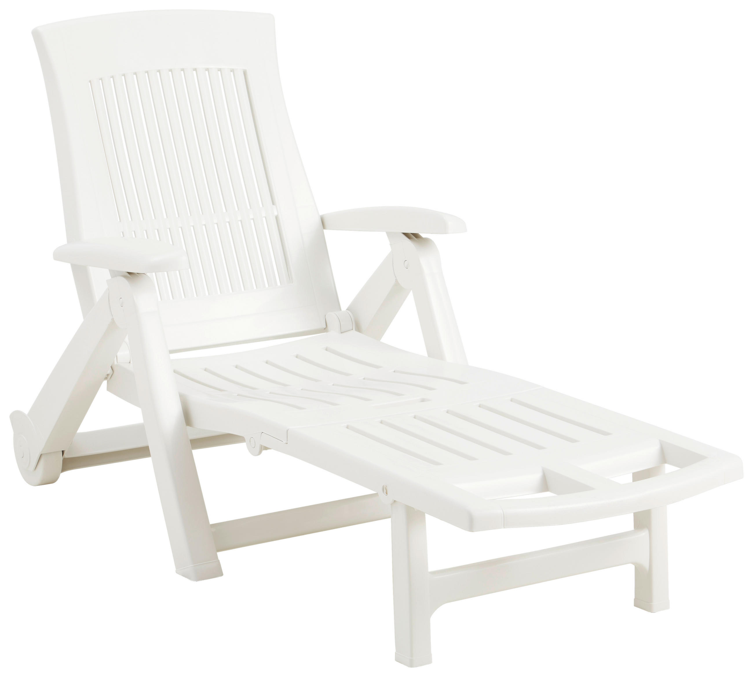 GARTENLIEGE  - Weiss, Basics, Kunststoff (195/72/101cm) - Ambia Garden