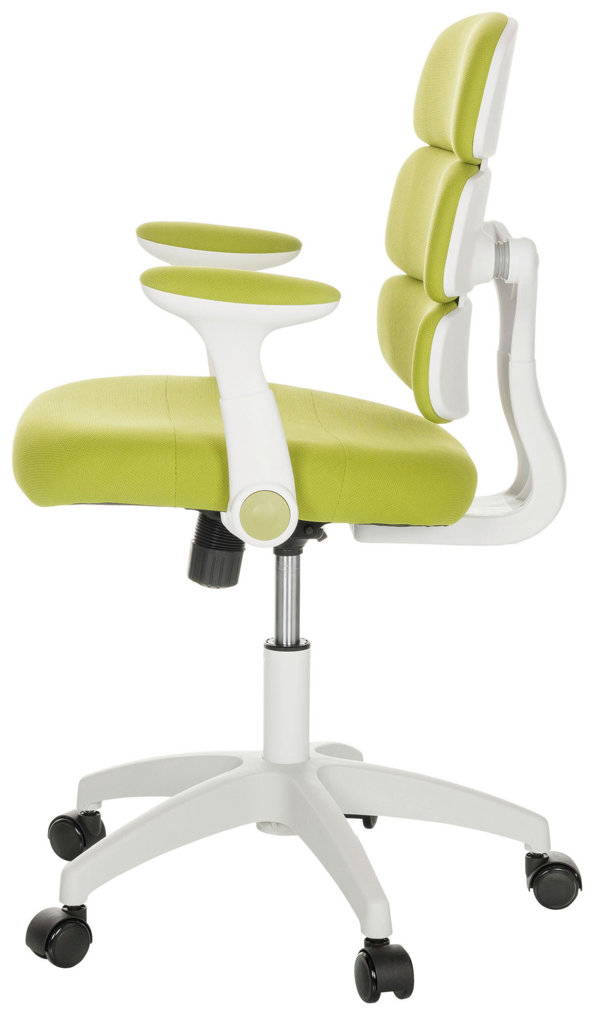 MLADINSKI VRTLJIVI STOL tekstil zelena  - bela/zelena, Basics, umetna masa/tekstil (62/86-97/62cm) - MID.YOU