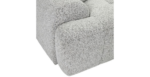 Ecksofa mit Funktion Greige Flachgewebe Zierkissen, Rückenkissen, Bettkasten, Schlaffunktion, Rücken echt, Liegefläche im Originalstoff  - Greige/Schwarz, KONVENTIONELL, Kunststoff/Textil (277/190cm) - Carryhome