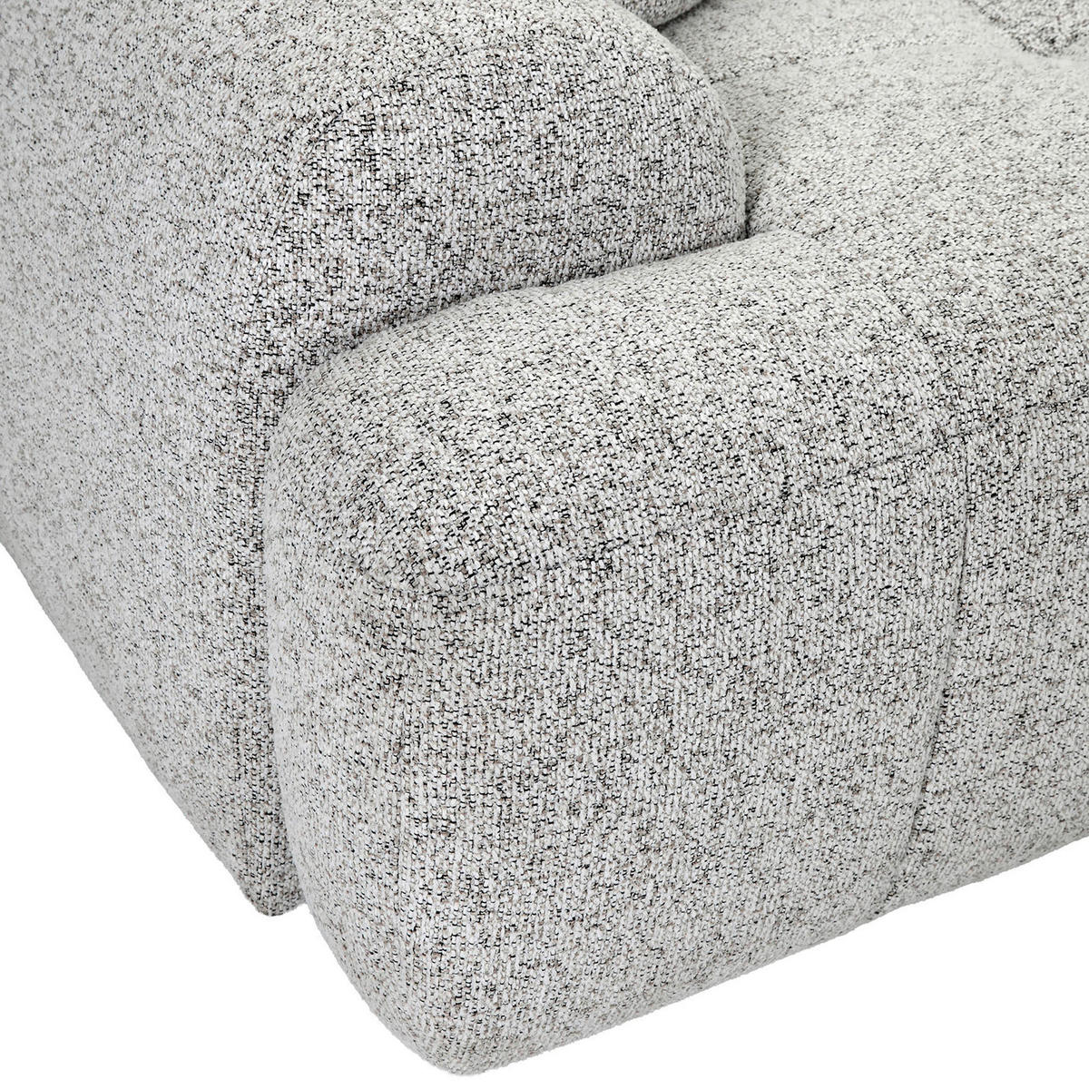 Ecksofa mit Funktion Greige Flachgewebe Zierkissen, Rückenkissen, Bettkasten, Schlaffunktion, Rücken echt, Liegefläche im Originalstoff  - Greige/Schwarz, KONVENTIONELL, Kunststoff/Textil (277/190cm) - Carryhome