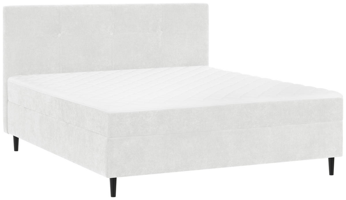 BOXBETT 140/200 cm,  in Weiß,  {item.attr('349-543‘),[, ]}{item.attr('328-587‘),[ ]} - Schwarz/Weiß, KONVENTIONELL, Holz/Textil (140/200cm) - Welnova