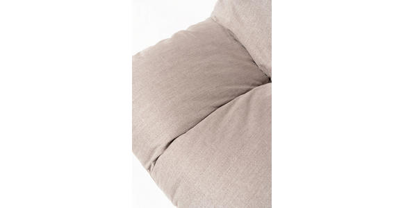 SESSEL in Flachgewebe Taupe  - Taupe/Schwarz, MODERN, Textil/Metall (86/92/99cm) - Belluti