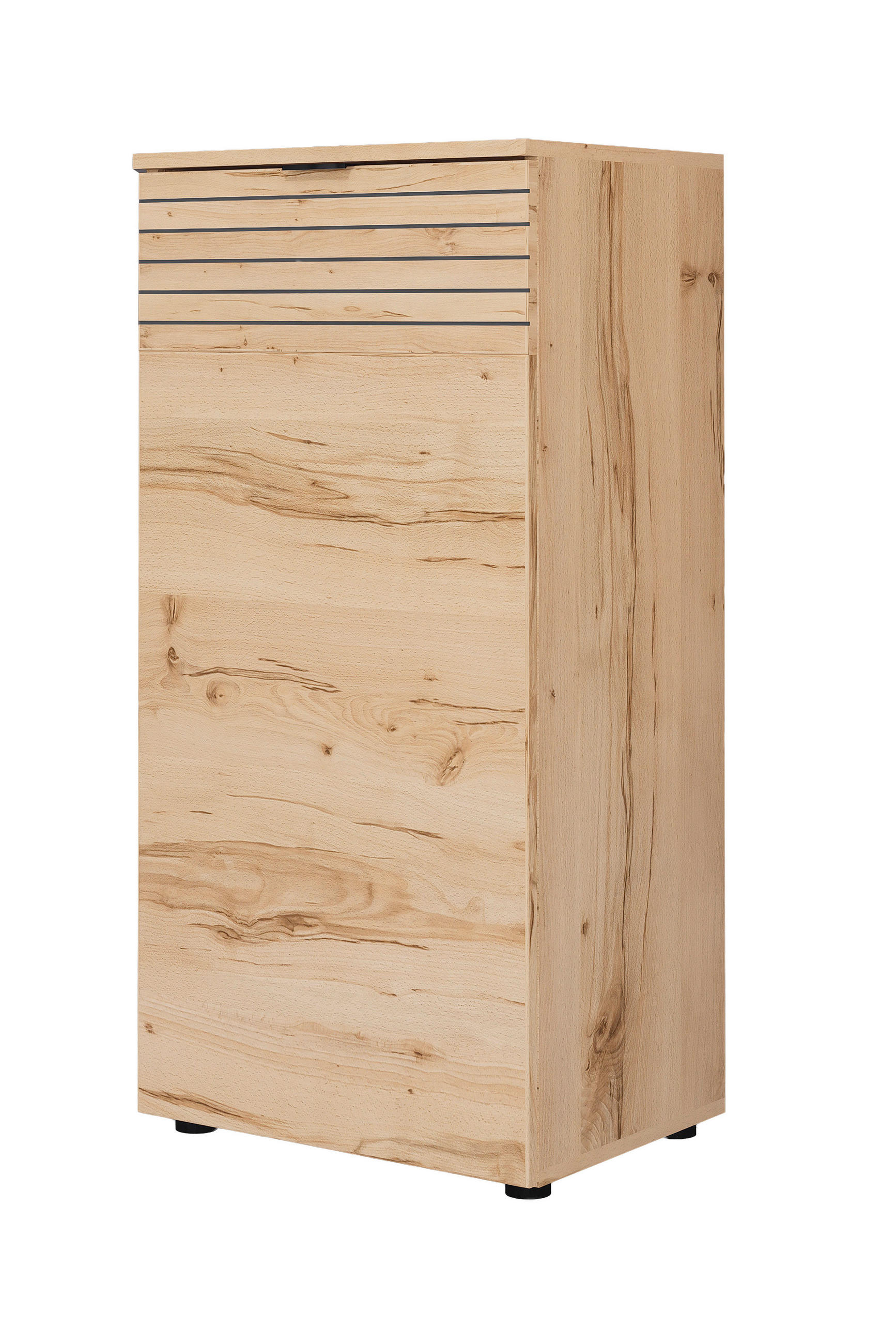 SCHUHSCHRANK Buchefarben  - Buchefarben/Schwarz, Design, Holzwerkstoff/Metall (50/103/38cm) - MID.YOU