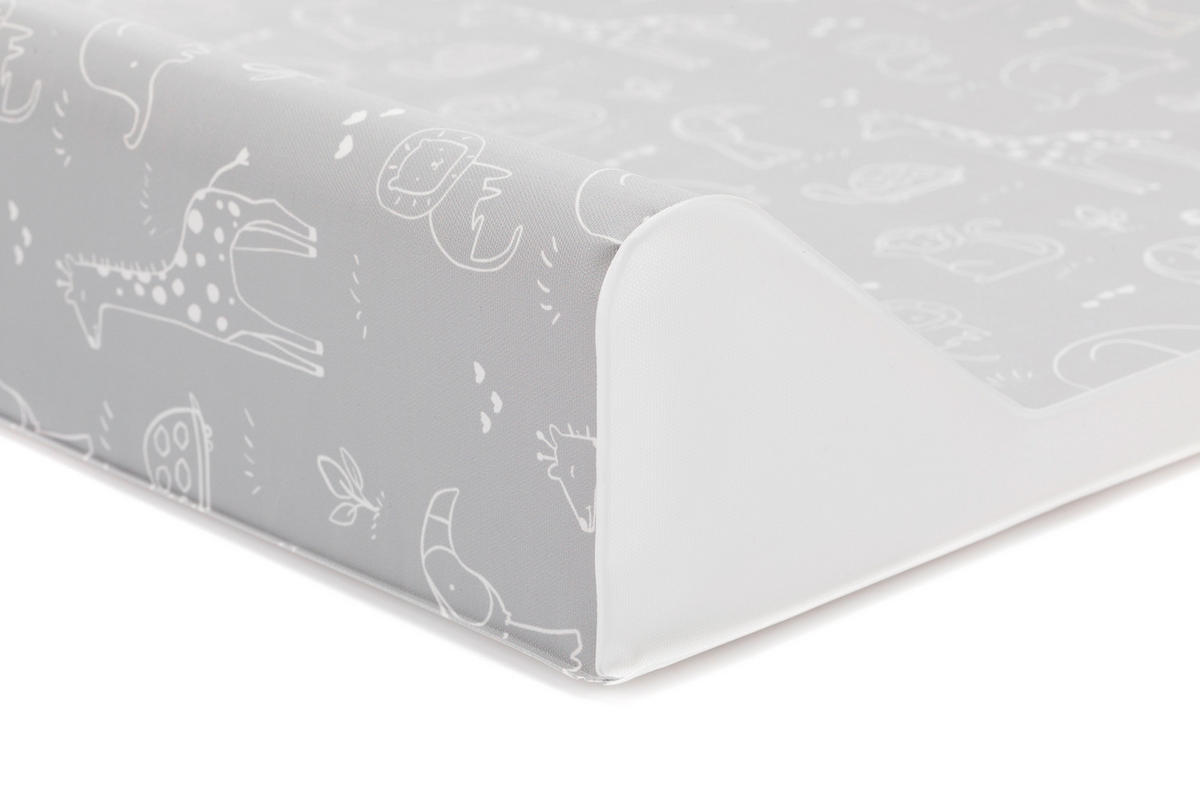 WICKELAUFLAGE - Weiß/Grau, Basics, Kunststoff (66/50/8,5cm) - Fillikid