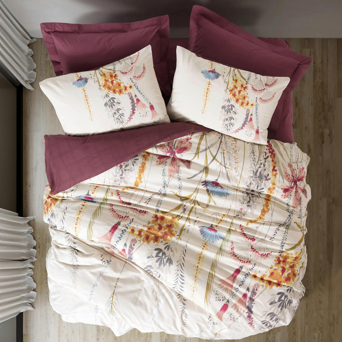 BETTWÄSCHE 155/220 cm  - Rot, Basics, Textil (155/220cm)