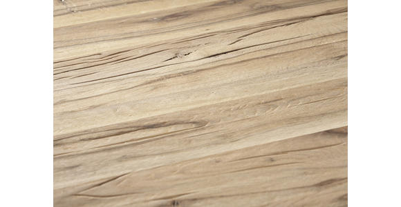 ESSTISCH Eiche massiv rechteckig Schwarz, Eichefarben - Eichefarben/Schwarz, KONVENTIONELL, Holz/Holzwerkstoff (140/90/75cm) - Moderano