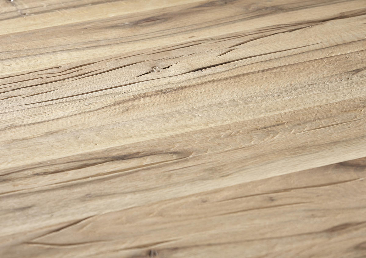 ESSTISCH Eiche massiv rechteckig Schwarz, Eichefarben  - Eichefarben/Schwarz, KONVENTIONELL, Holz/Holzwerkstoff (140/90/75cm) - Moderano