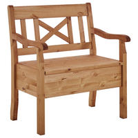 SITZBANK 84/93/58 cm Laugenfarbig Kiefer massiv  - Laugenfarbig, ROMANTIK / LANDHAUS, Holz (84/93/58cm) - Boxxx