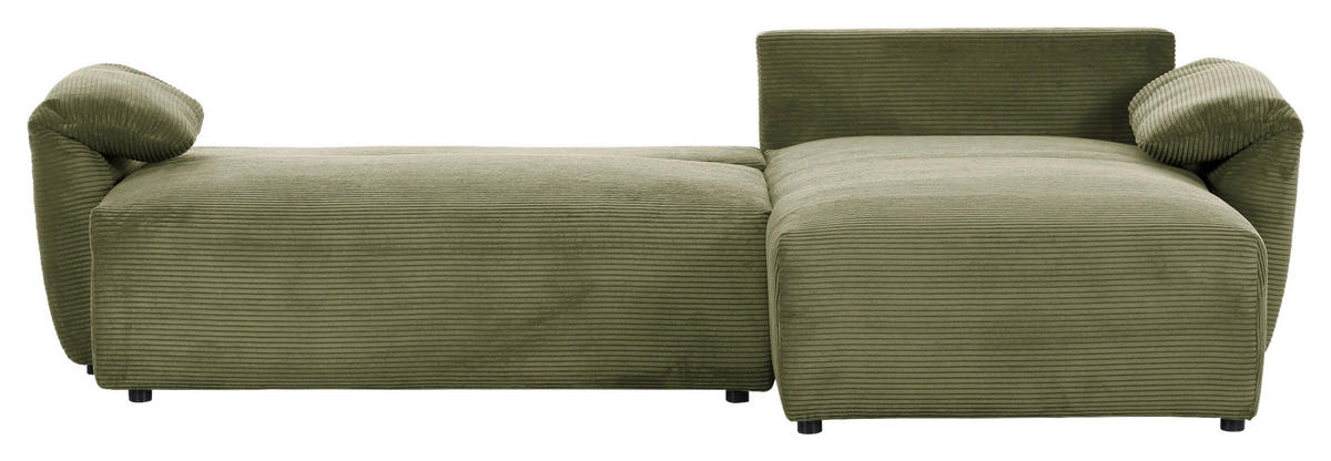 HÖRNSOFFA i manchester mörkgrön  - svart/mörkgrön, Klassisk, textil/plast (266/180cm) - MID.YOU