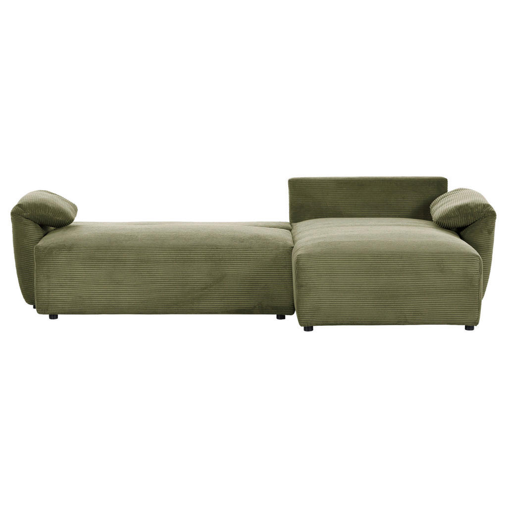 Thumbnail - Carryhome Ecksofa, Dunkelgrün, Textil, 3,5-Sitzer, Füllung: Polyester, seitenverkehrt montierbar, L-Form, 266x180 cm, St...