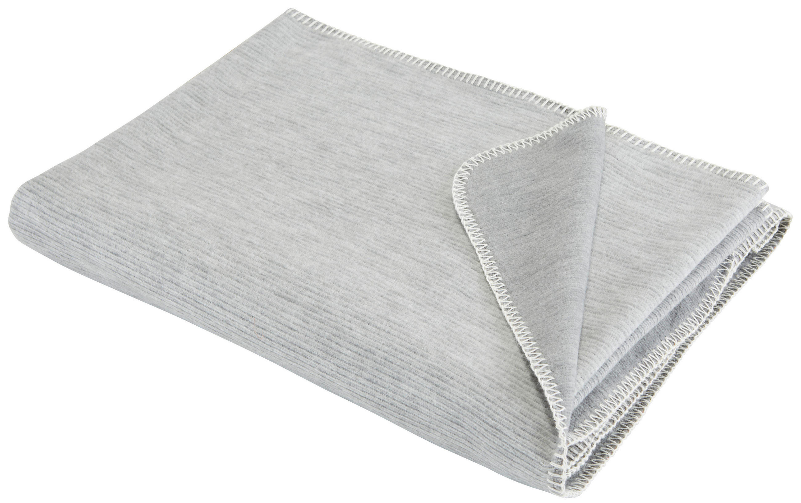 PLAID LEELA 140/200 cm  - Grau, Basics, Textil (140/200cm) - Bio:Vio