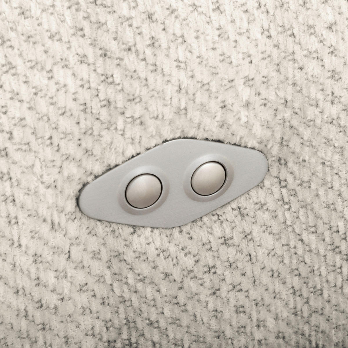 ECKSOFA AVEIRO Weiß Webstoff Bettkasten, Kopfteilverstellung, Sitzvorzug  - Schwarz/Weiß, Design, Kunststoff/Textil (274/177cm) - Livetastic