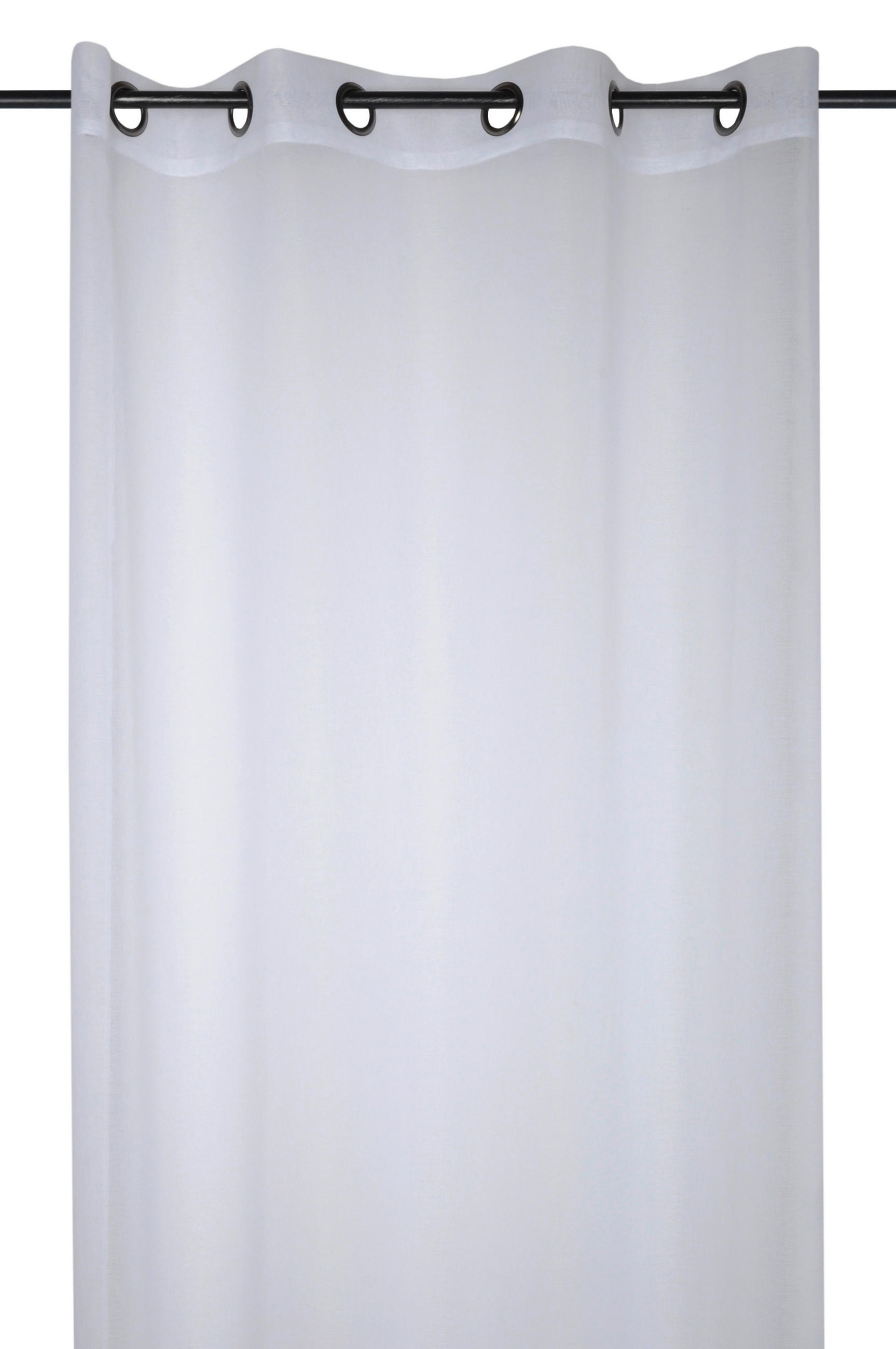 KONČANA ZAVESA     - bela, Basics, tekstil (135/260cm)