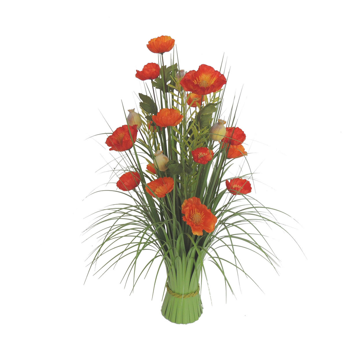 DEKOGRAS  - Dunkelorange/Grün, LIFESTYLE, Kunststoff/Metall (70cm)