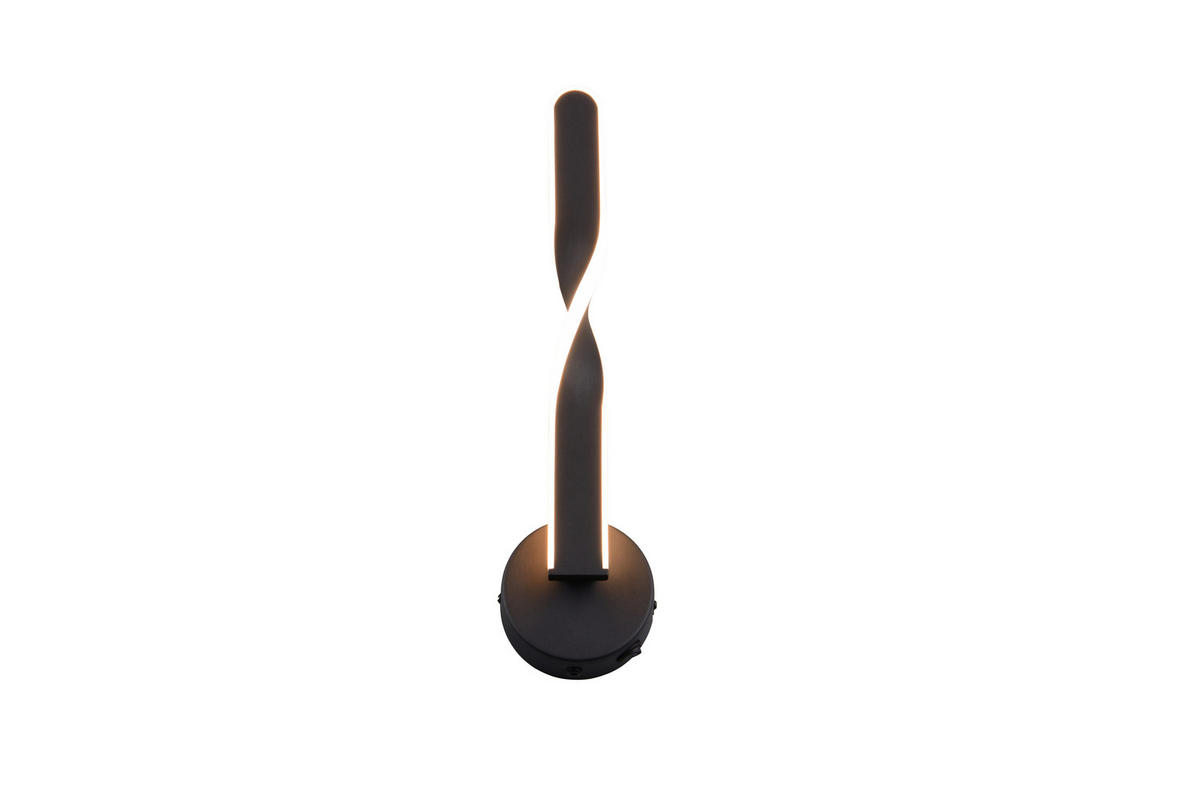 LED-WANDLEUCHTE   - Schwarz/Weiß, Design, Kunststoff/Metall (45,5/12/15cm)