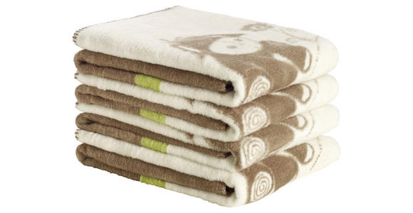 SCHMUSEDECKE DIEGO  75/100 cm  - Creme/Braun, Basics, Textil (75/100cm) - My Baby Lou