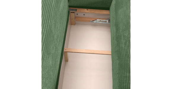 ECKSOFA Olivgrün Cord  - Eichefarben/Olivgrün, KONVENTIONELL, Holz/Textil (276/177cm) - Carryhome