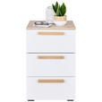 REGAL  46/67/40 cm Eichefarben  - Eichefarben/Schwarz, KONVENTIONELL, Holzwerkstoff/Kunststoff (46/67/40cm) - Hom`in