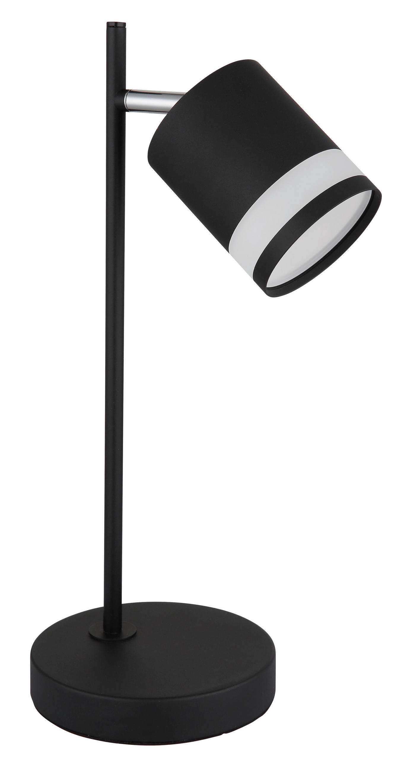 LED-TISCHLEUCHTE 12,7/15/40 cm   - Schwarz/Weiß, Design, Kunststoff/Metall (12,7/15/40cm) - Globo
