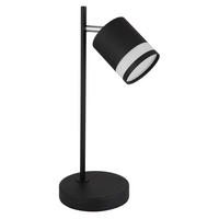 LED-TISCHLEUCHTE 12,7/15/40 cm   - Schwarz/Weiß, Design, Kunststoff/Metall (12,7/15/40cm) - Globo