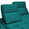 ECKSOFA in Struktur Türkis  233/313 cm  - Türkis/Schwarz, Design, Kunststoff/Textil (233/313cm) - Emilio Belluti