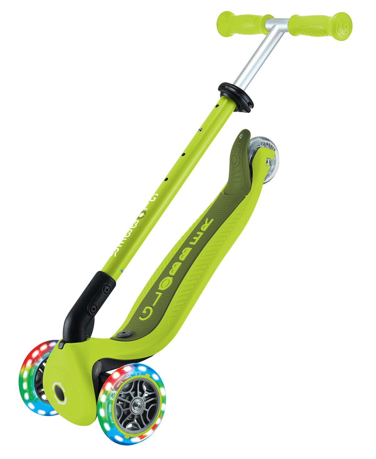 LAUFRAD GO-UP ACTIVE LIGHTS 3IN1  - Limette/Hellgrün, LIFESTYLE, Kunststoff/Metall (67/28/95,5cm) - GLOBBER