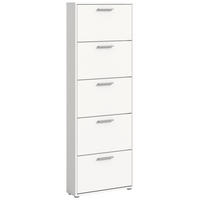 PANTOFAR 59/169/17 cm  - argintiu/alb, Design, plastic/material pe bază de lemn (59/169/17cm) - Carryhome