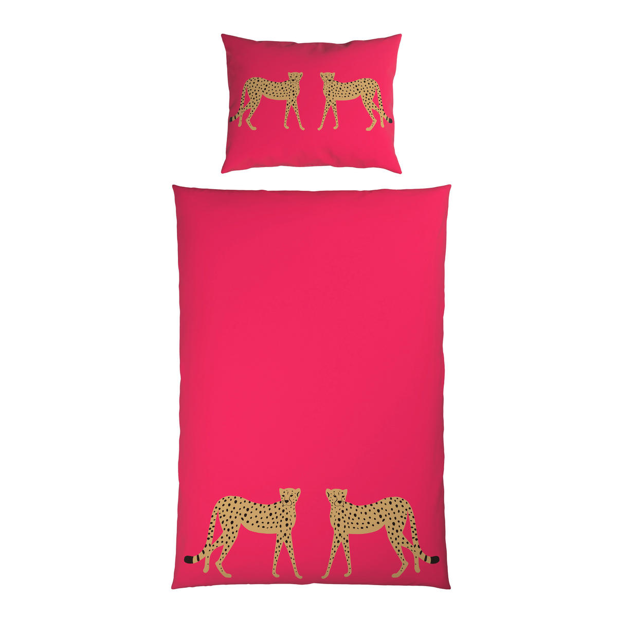 WENDEBETTWÄSCHE 2-teilig Satin 140/200 cm  - Pink, Design, Textil (140/200cm) - Esposa
