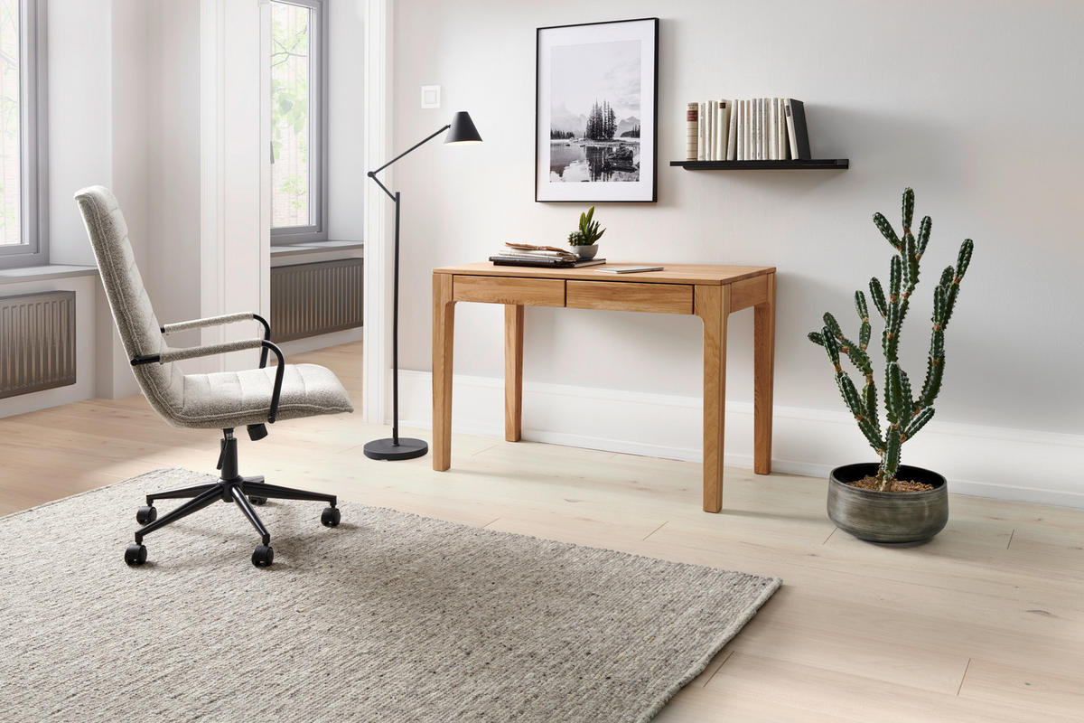 SCHREIBTISCH 110/55/76 cm  in Wildeiche  - Wildeiche, Natur, Holz (110/55/76cm) - Livetastic