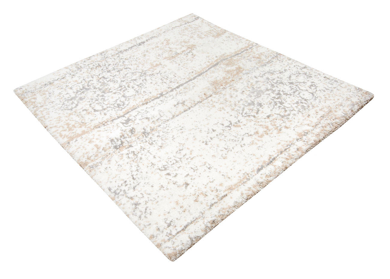 KOPALNIŠKA PREPROGA BEGUM  naravne barve, srebrne barve, bež 60/60 cm  - srebrne barve/naravne barve, Konvencionalno, tekstil (60/60cm) - Esposa
