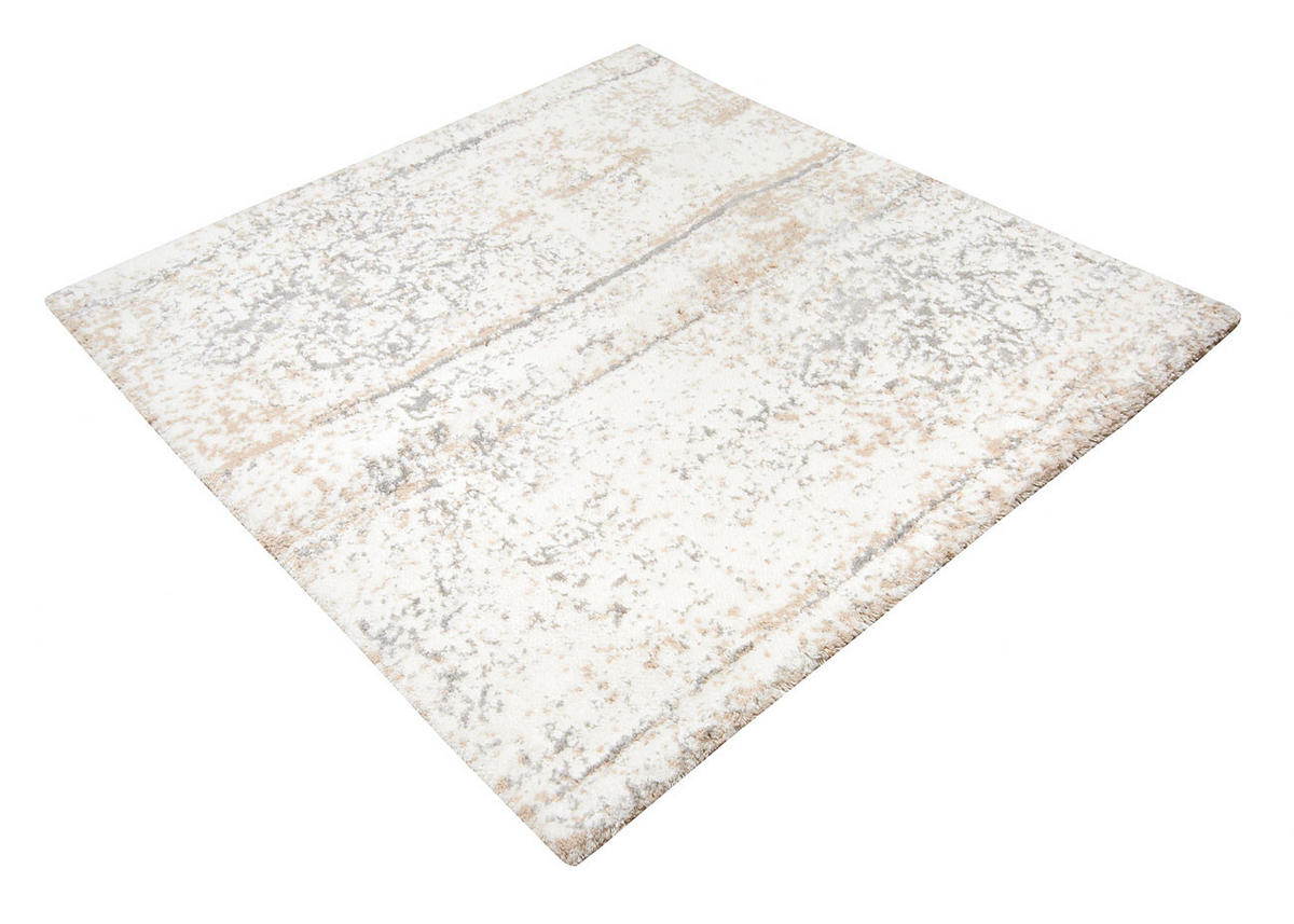 KUPATILSKA PROSTIRKA BEGUM  prirodna boja, srebrna, bež 60/60 cm  - prirodna boja/bež, Konvencionalno, tekstil (60/60cm) - Esposa