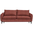 SCHLAFSOFA in Rostfarben  - Rostfarben/Schwarz, Design, Textil/Metall (224/89/105cm) - Novel