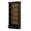 REGAL Pinie massiv Schwarz  - Schwarz/Bronzefarben, LIFESTYLE, Holz/Metall (117/238,5/46,5cm) - Livetastic