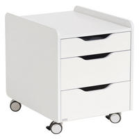 GÖRGŐS KONTÉNER - fehér, Trend, faalapú anyag (44,3/53,7/57,3cm) - Paidi