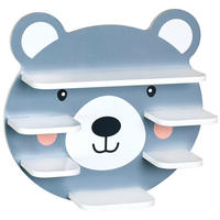 REGAL FÜR TONIBOX UND FIGUREN 45/42/12 cm  - Weiß/Grau, Basics, Holzwerkstoff (45/42/12cm) - Kesper