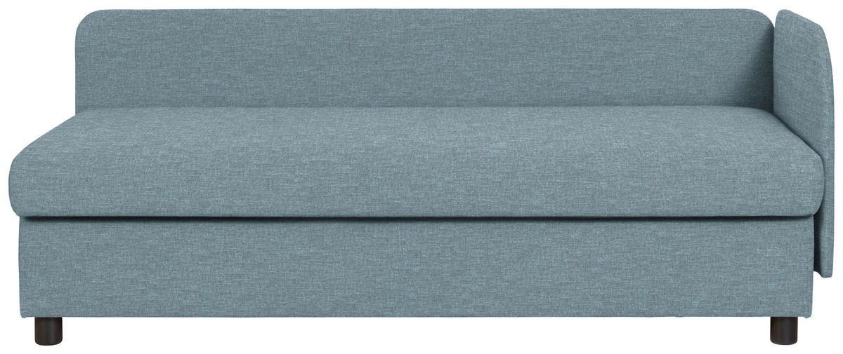 LIEGE in Blau  - Wengefarben/Blau, MODERN, Holz/Textil (206/80/94cm) - Joka