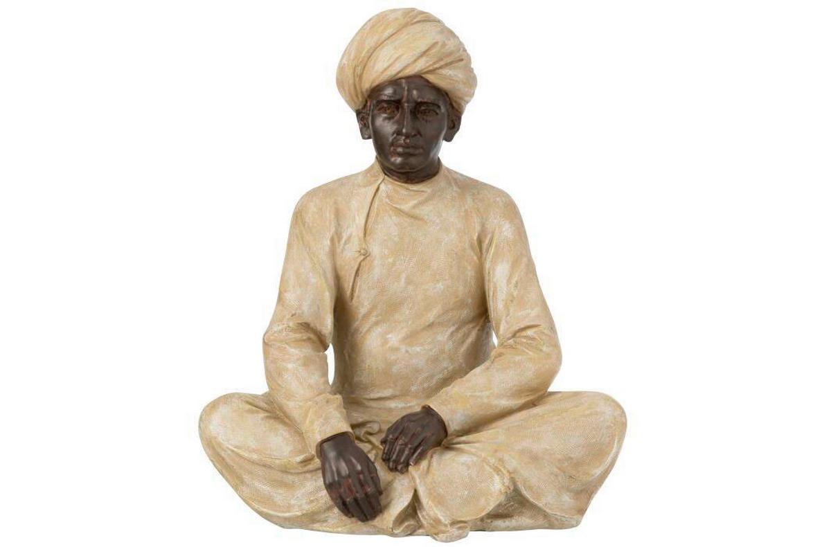 SKULPTUR - Beige/Braun, Basics, Kunststoff (36/26/44cm)