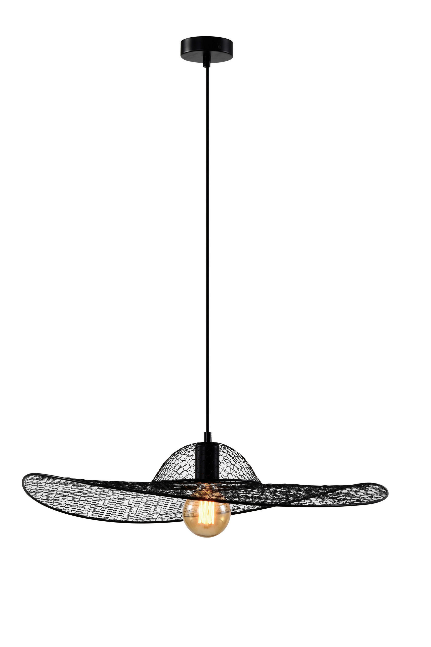 PENDELLEUCHTE  - Schwarz, Design, Metall (60/60/100cm)