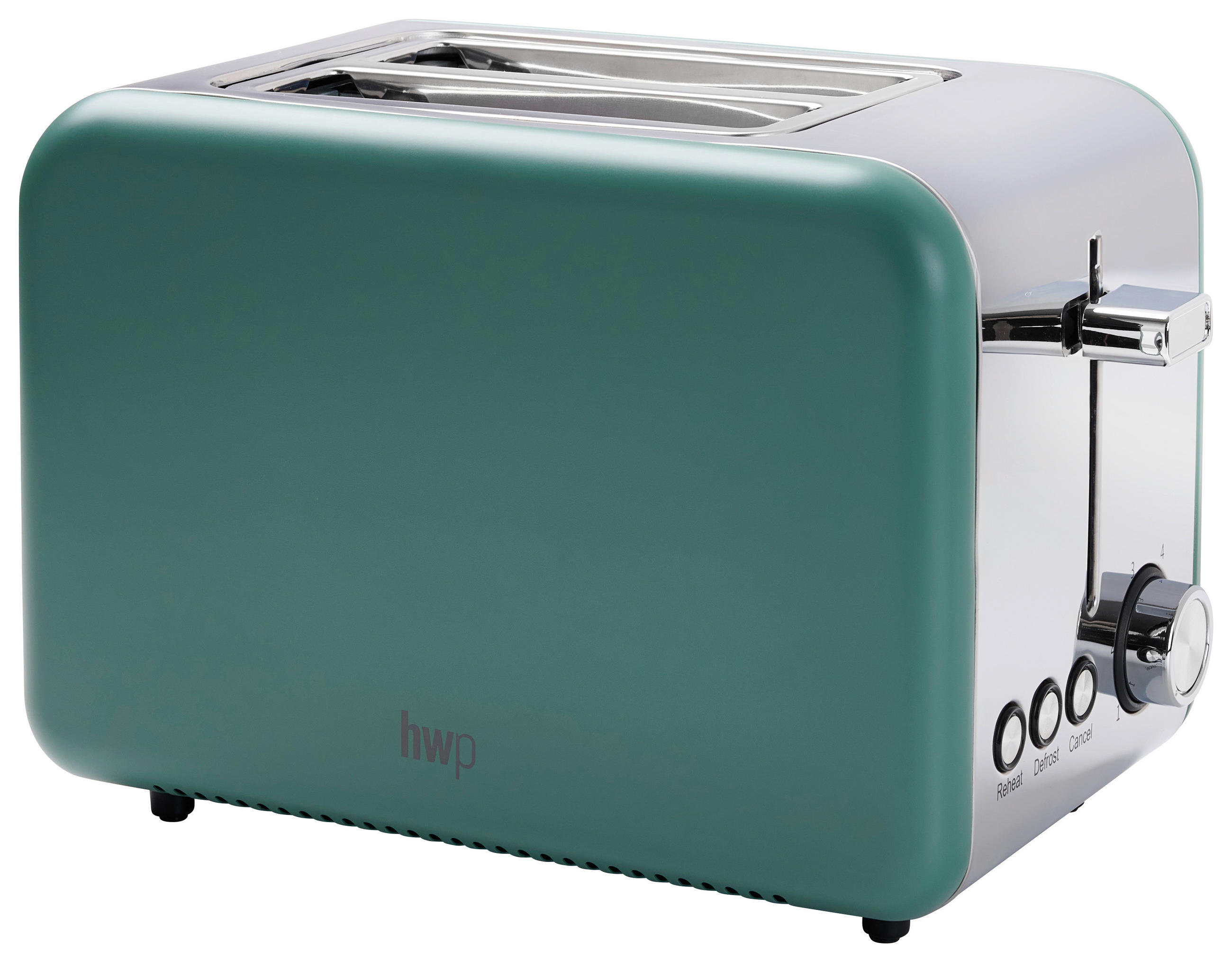 TOASTER  - Grün, Basics, Kunststoff/Metall (28,5/16/18,5cm) - Homeware Profession.