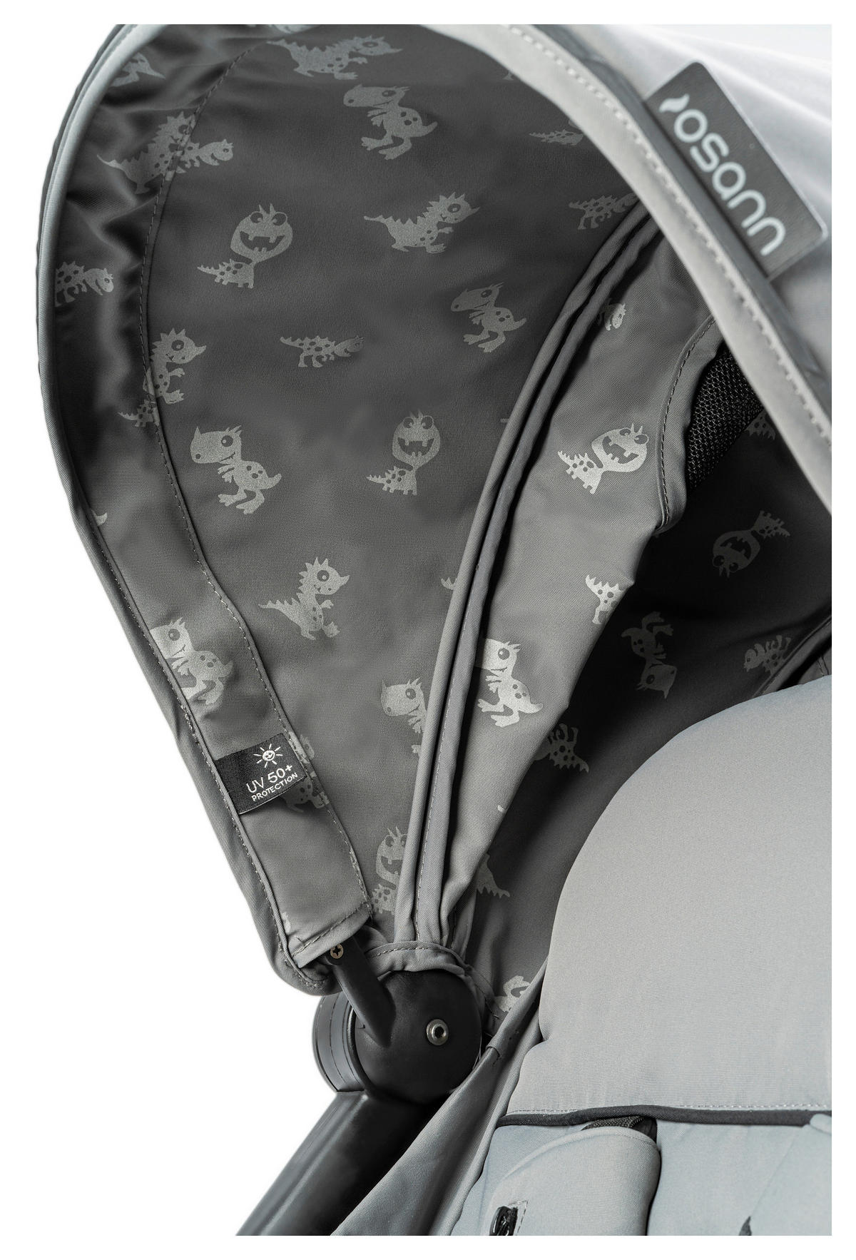 BUGGY Boogy Monster Grau  - Schwarz/Grau, Basics, Textil/Metall (48/100/74cm) - Osann