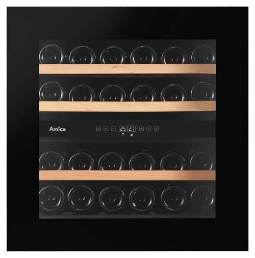 WEINKÜHLSCHRANK WK341215S  - Schwarz, MODERN, Glas (59/59,5/55,5cm) - Amica