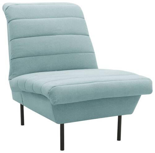 SESSEL Flachgewebe Mintgrau    - Mintgrau/Schwarz, Design, Textil/Metall (72/92/103cm) - LOOKS by W.Joop